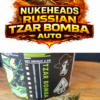 Packaging for Nukeheads Russian Tzar Bomba Auto cannabis seeds.