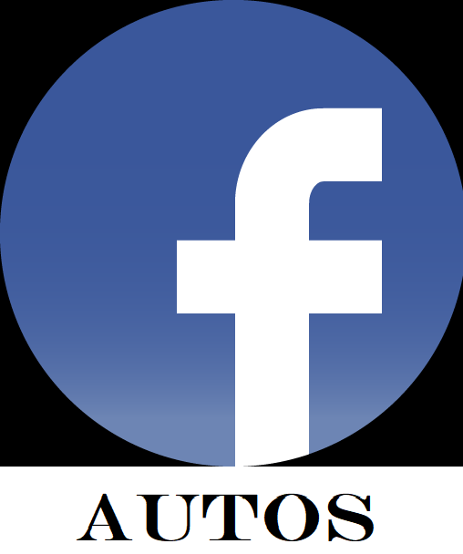 Facebook logo in a blue circle on a gradient background.